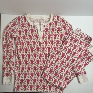 Roller Rabbit Pink and White Owl Pajama Set